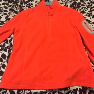 Orange half zip up